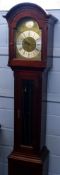 Julian Stanton, Winchester, a late 20th century mahogany cased longcase clock, with arched brass