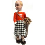 Goldscheider model of a golfer in plus-fours, possibly modelled by Dakon, 23cm high (head broken and