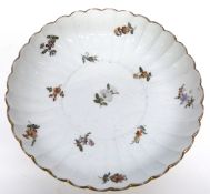 Meissen dish decorated with floral sprays in Marcolini style, 19cm diam