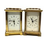 Two carriage clocks, by Bayard, (2)