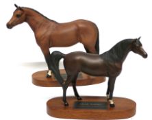 Beswick Connoisseur model of a stallion "Arab Xayal", together with a further Beswick Connoisseur