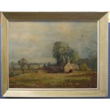 Marcus Ford, Landscape with oasthouses, oil on canvas, signed lower left, 49 x 68cm