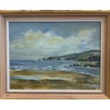 W Crane, Coastal scene, oil on canvas, signed lower left, 29 x 39cm