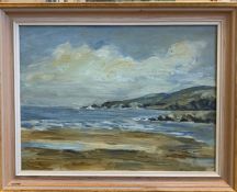 W Crane, Coastal scene, oil on canvas, signed lower left, 29 x 39cm