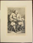After William Hogarth, "Simon, Lord Lovat", black and white engraving, published circa 1746, 37 x