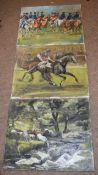 Diana M Perowne, Horse studies, group of four oils on canvas, some signed, assorted sizes, all