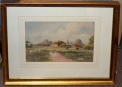 Arthur Trowsdale, Landscape, watercolour, signed lower left, 22 x 32cm