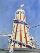 Luke Morgan, "Helter Skelter study", oil on canvas, signed and dated 07 verso, 30 x 23cm