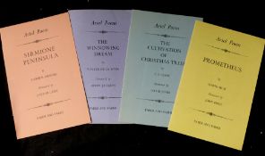 ARIEL POEMS NEW SERIES: 4 titles: WALTER DE LA MARE: THE WINNOWING DREAM, ill Robin Jacques, London,