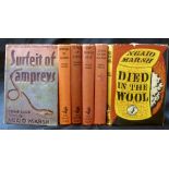 NGAIO MARSH: 6 titles: SURFEIT OF LAMPREYS, London, Collins for The Crime Club, 1943, 3rd