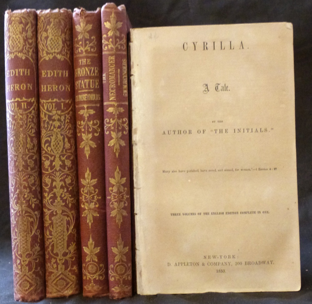 GEORGE WILLIAM MACARTHUR REYNOLDS: 2 titles: THE NECROMANCER, A ROMANCE, London, John Dicks, ND,