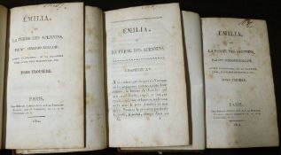 ARMANDE ROLLAND: EMILIA OU LA FERME DES APENNINS, Paris, Chez Renard, 1812, 1st edition, 3 vols,