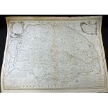 EMANUEL BOWEN: AN ACCURATE MAP OF THE COUNTY OF NORFOLK DIVIDED INTO HUNDREDS..., engraved outline