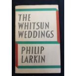 PHILIP LARKIN: THE WHITSUN WEDDINGS, London, Faber & Faber, 1964, 1st edition, original cloth, d/