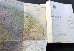 KELLY~S DIRECTORY OF NORFOLK 1912, with map, original cloth soiled
