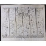 JOHN OGILBY: THE ROAD FROM IPSWICH COM SUFFOLK TO NORWICH AND THENCE TO CROMER..., engraved road map