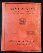 ARMY & NAVY STORES LIMITED GENERAL PRICE LIST 1937 - 38, illustrated trade catalogue, 4to,