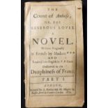 [CATHERINE BERNARD]: THE COUNT OF AMBOISE OR THE GENEROUS LOVER, A NOVEL, trans Peter Bellon, London