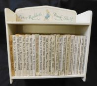 BEATRIX POTTER: SET OF 23 TITLES, ND, all bar one with d/ws, housed in "Peter Rabbit~s Bookshelf" (