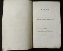 GEORGE CRABBE: TALES, London for J Hatchard, 1812, 1st edition, half title, 2pp adverts at end,