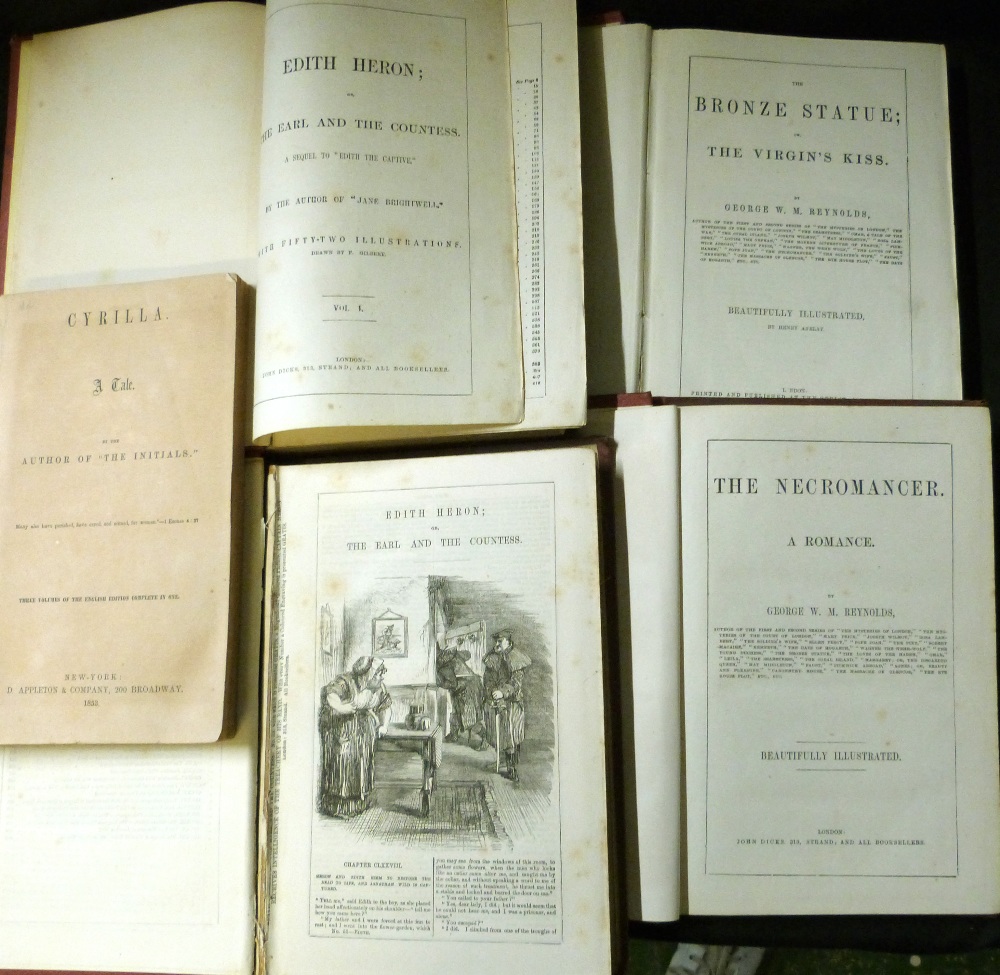 GEORGE WILLIAM MACARTHUR REYNOLDS: 2 titles: THE NECROMANCER, A ROMANCE, London, John Dicks, ND, - Image 2 of 4