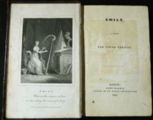 ANON: EMILY, A TALE FOR YOUNG PERSONS, London, John Harris, 1825 1st edition, engraved frontis,