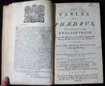 PHAEDRUS: THE FABLES OF PHAEDRUS TRANSEATED [SIC] INTO ENGLISH PROSE...FOR THE USE OF SCHOOLS AS