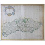 ROBERT MORDEN: 2 engraved hand coloured maps comprising HUNTINGTONSHIRE, [1695], approx 360 x 420mm,