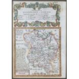 OWEN/BOWEN: 3 hand coloured engraved road maps circa 1736, printed recto and verso, comprising THE