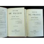 VICTOR DURUY: HISTOIRE DE FRANCE, Paris, Hachette, 1893, new edition, 2 vols, contemporary crimson