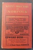 KELLY~S DIRECTORY OF NORFOLK 1937, with map, original cloth