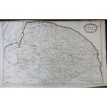 ROBERT MORDEN: NORFOLK, engraved map [1695], approx 370 x 580mm