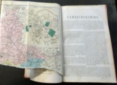 KELLY~S DIRECTORY OF CAMBRIDGESHIRE, NORFOLK AND SUFFOLK 1900, lacks Suffolk map, Cambs map damage