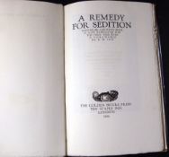 A REMEDY FOR SEDITION WHICH RARE AND WITTY BOOK IS NOW REPRINTED FOR THE FIRST TIME, foreword