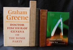GRAHAM GREENE: 5 titles: A GUN FOR SALE AN ENTERTAINMENT, London, William Heinemann, 1936, 1st