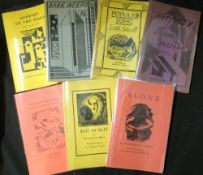 ARIEL POEMS: 7 titles: WALTER DE LA MARE: ALONE, ill Blair Hughes-Stanton, London, Faber & Gwyer [