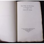 CHARLES MEEK: THE WILL TO FUNCTION, A PHILOSOPHICAL STUDY, Bisley, Glos, The Mansion House, 1929 (