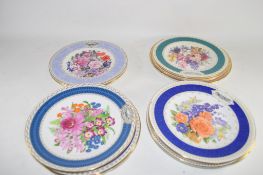 COLLECTORS PLATES BY AYNSLEY FOR THE ROYAL HORTICULTURAL SOCIETY, SOME WITH CHELSEA FLOWER SHOW