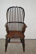 VINTAGE WINDSOR TYPE CHAIR, HEIGHT APPROX 113CM