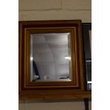 RECTANGULAR WALL MIRROR IN WOODEN GILT FRAME