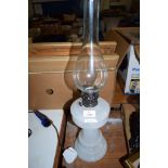 TABLE LAMP WITH GLASS CHIMNEY