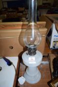 TABLE LAMP WITH GLASS CHIMNEY