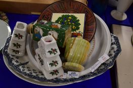 CERAMIC ITEMS INCLUDING LARGE SERVING DISHES