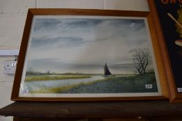 PRINT OF A WHERRY