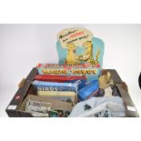 BOX CONTAINING TOYS AND GAMES INCLUDING A MAGIC ROBOT GAME BY MERIT