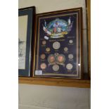 FRAMED SET OF BRITISH COINAGE