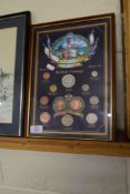 FRAMED SET OF BRITISH COINAGE