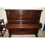 VINTAGE UPRIGHT PIANO BY THE HARPER PIANO CO LTD, LONDON