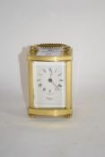 SMALL MODERN BRASS CARRIAGE CLOCK