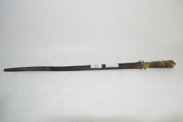 SMALL SWORD WITH WOUND WIRE HANDLE